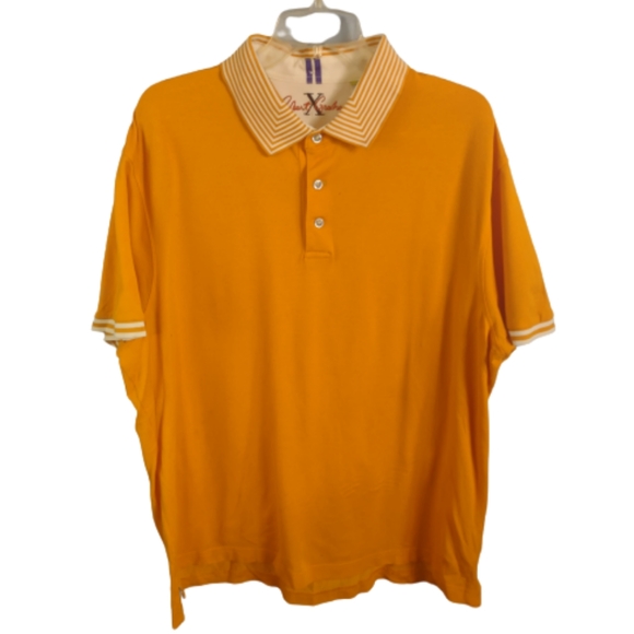 Robert Graham Tailors Fit Orange Polo Shirt 3 XL - Picture 1 of 4